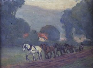 四马队，c.1906 作者 罗伯特·波希尔·贝文